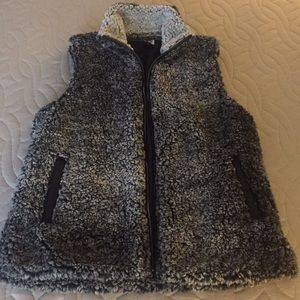 BOGO DEAL Gray sleeveless “teddy bear” vest